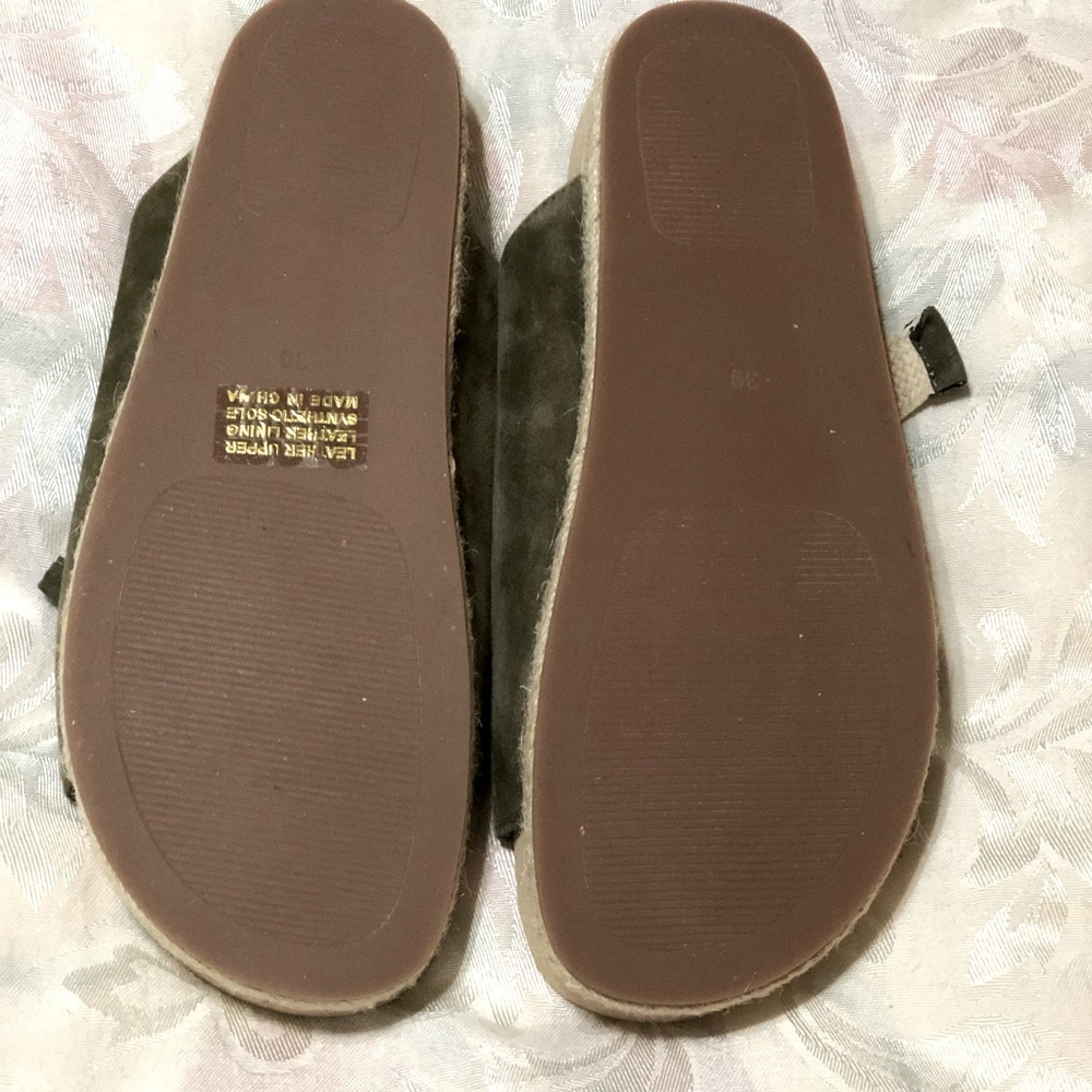 Anthropologie Silent D Fronnie Laced Slip On Sandals Fronnie US 8-8.5 EU 39 - Picture 7 of 9